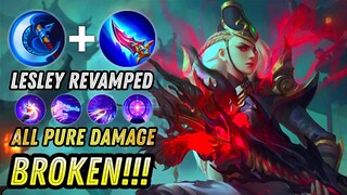 Lesley Revamped All Pure Damage Gameplay - Mobile Legends Bang Bang