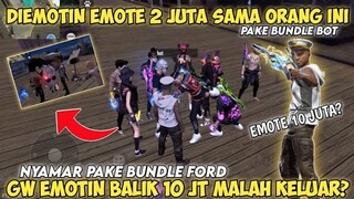 NYAMAR JADI BOT DI TRAINING !! GW MALAH DIEMOTIN 2 JUTA, AUTO BANTAI PAKE EMOTE 10 JUTA ?😎