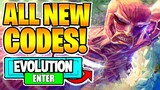 ALL ATTACK ON TITAN: EVOLUTION CODES! (September 2022) | ROBLOX Codes *SECRET/WORKING*
