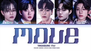 TREASURE (T5) 'MOVE' Lyrics (트레저 (T5) MOVE 가사) (Color Coded Lyrics)