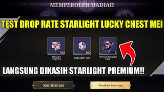 TEST DROP RATE GACHA STARLIGHT LUCKY CHEST BULAN MEI 2024! LANGSUNG DAPET STARLIGHT PREMIUM MLBB