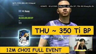 12m chơi full event thu hơn 350 tỉ BP nhờ mở thẻ - đập thẻ cực uy tín