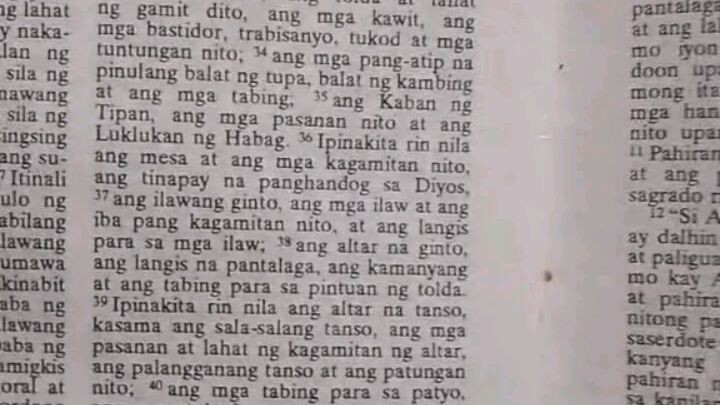 Pang Araw Araw na Talata.     Exodus 39:32-43