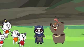 The little wolf cub recognizes Lou Awei as his big daddy and happily turns into an immortal in a sec
