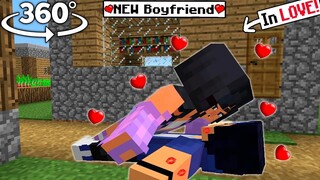 😍 APHMAU KISS EIN ACCIDENTALLY - Minecraft 360° !