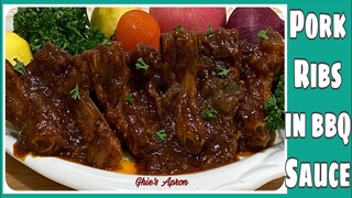 Pork Ribs in BBQ Sauce | How to cook Pork Ribs in Bbq sauce | Ghie’s Apron