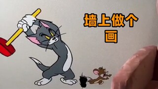 给墙上做个装修。