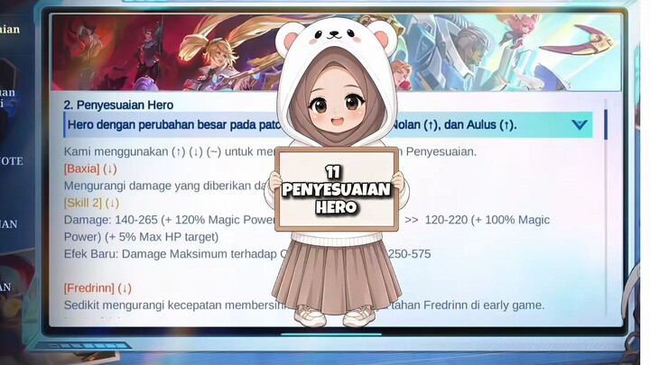 INFO 11 PENYESUAIAN HERO !