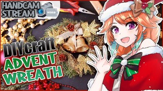 【CRAFT&HANDCAM】Let's make an ADVENT WREATH for the 1st Advent! #kfp #キアライブ