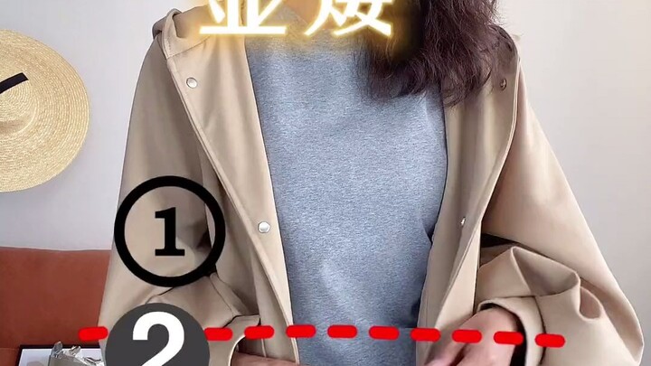 Poin-poin penting dalam padu padan trench coat pendek