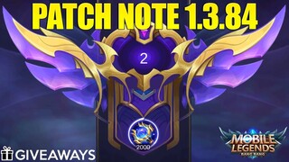 ARGUS REWORK, ITEM MAGE BARU, HARITH&GUINIVERE NERF! PATCH NOTE 1.3.84 + GIVEAWAY EPIC SKIN!