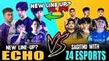 OLD MEMBER IS BACK?! ECHO New Line-up? vs. Z4 Esports with Sagitnu in Rank! ~ Mobile Legends