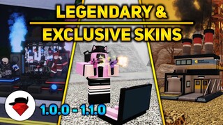 ALL Legendary and Exclusive Skins | Skins Showcase | Tower Battles [ROBLOX]