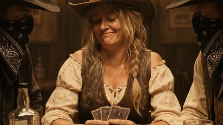 Cowgirl Wins Poker Game... Even While Tipsy 🤠