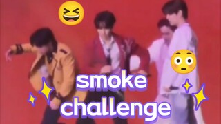 تحدي الدخان من قبل فرقة ستراي كيدز ولكن بنسخة السيرك 丨🐺🐿️🦊:😆 🐶:😳