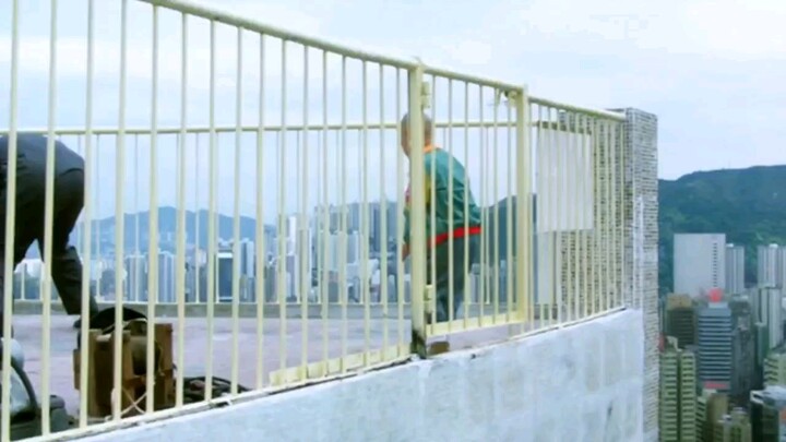 : A child was playing on the rooftop and accidentally fell down.