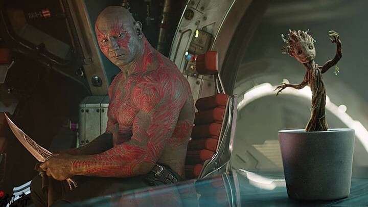 小格鲁特从花盆的时候就爱跳舞，这能称得上‘银河小舞王’了吧