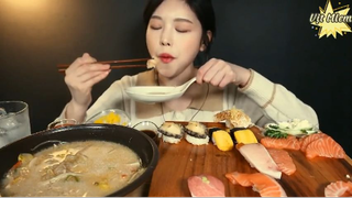 Mì hải sản Nagasaki, sushi thập cẩm phần 6 #anngonmoingay