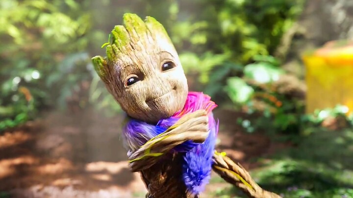 มีเพียงหนึ่งบรรทัดในการเล่นทั้งหมด และ Groot ตัวน้อยที่น่ารักสามารถเข้าใจได้โดยไม่ต้องมีคำบรรยาย!