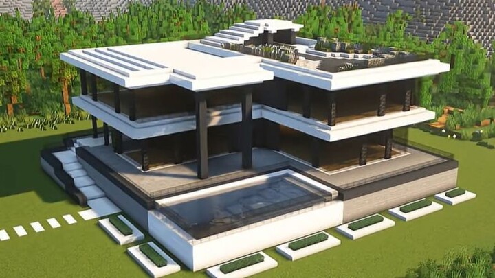 Panduan Membangun Vila Modern Berukuran Menengah di Minecraft (Tanpa Mod)
