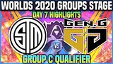 TSM vs GEN Highlight Chung Kết Thế Giới 2020 Vòng Bảng Ngày 7 | Team Solo Mid vs Gen.G