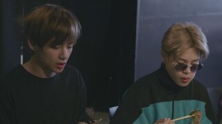 【VMIN】智旻肌肉痛复发，吃饭时看似不在意的泰亨不经意的一句关心
