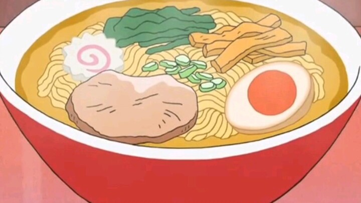 The traditional soy sauce ramen looks delicious~