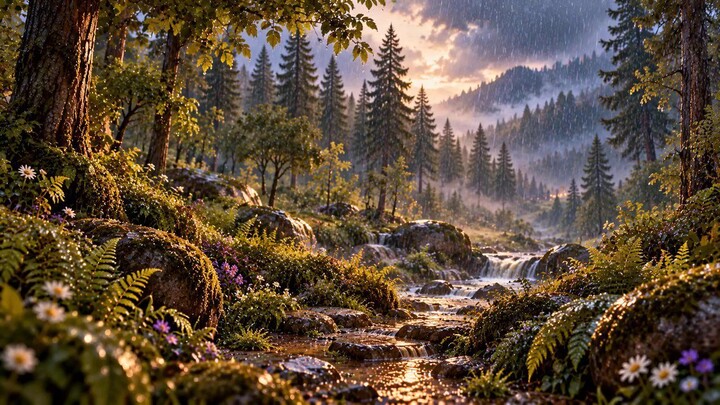La forêt des petits refuges ＊ Histoire apaisante sous la pluie ＊ Cozy Forest [NM