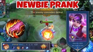 NEWBIE PRANK | GUINEVERE FULL GAMEPLAY | GUINEVERE MOBILE LEGENDS