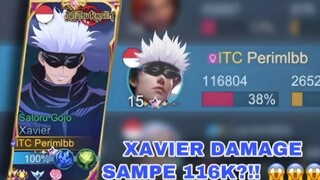 damage Xavier kalo udah full item sakit banget ini Hero apalagi kalo udah memasuki late game