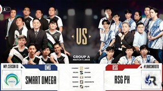 OMG VS RSG | MPL PH S10 | WEEK 1 DAY 1 | GAME 1