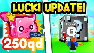 The LUCKI BLOCK UPDATE IS AMAZING! | AUTO ENCHANT, TRADING BOOTHS + LUCKI EGG! (Roblox)
