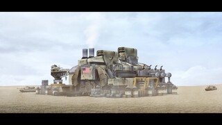 Red Alert 2 MOD เผยภาพยานยนต์ CG ขณะเคลื่อนตัวไปตามฐานทัพอเมริกาเหนือ