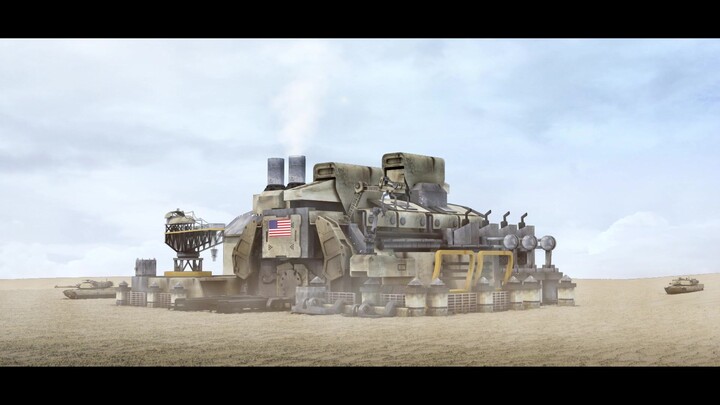 Red Alert 2 MOD World Bearing North American Base Vehicle Unfolding CG Animation