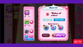 CANDY CRUSH SAGA LEVEL 412 (NEW VERSION)