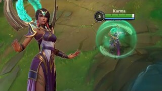 Wild Rift: New Champion Karma (Mage/Support) Gameplay