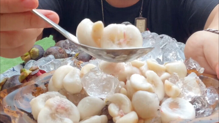 Makanan Thailand: Kebebasan manggis sungguhan, asam manis sejuk dan segar, cara makan manggis yang l