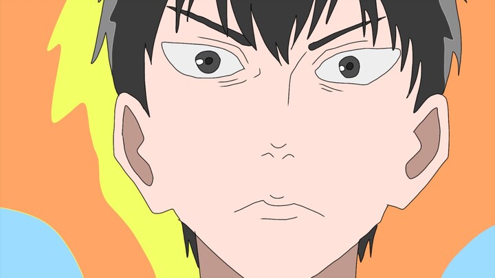 Gambar ekspresi agak kesal + marahnya kageyama tobio