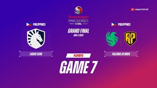 Team Liquid PH vs Falcons AP Bren GAME 7 GRAND FINAL Snapdragon Pro Series | FCAP VS TLPH ESPORTSTV