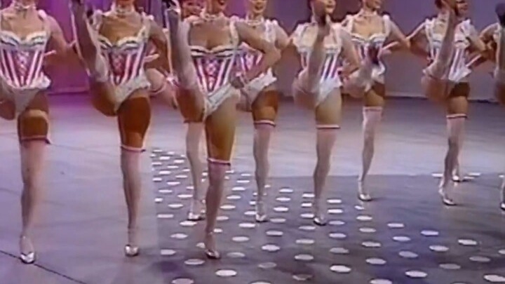 East German girl dances the cancan