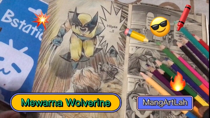 Mewarna Wolverine dari komik X-Men