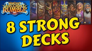 Warcraft Arclight Rumble. Eight STRONG DECKS to help you clear all content!