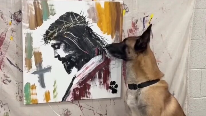 狗子画耶稣