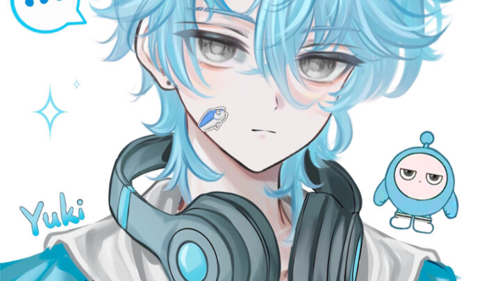 【ตัวตุ๊กตาวาดรูป】วาดการทำให้เจ้าสีฟ้าเย็นชาเป็นตัวละคร