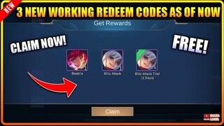 CLAIM! 3 NEW REDEEM CODES THIS SEPTEMBER 2021 | MLBB Beatrix New Skin