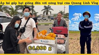 Siêu hỏa tốc 64.000 g hạt giống gửi đến nông trại Quang Linh Vlog | cô gái Châu Phi