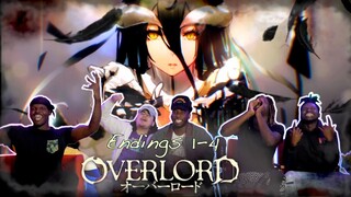 Overlord Endings 1-4 REACTION!! What Anime Has The Best Endings? || Anime Ed Reaction