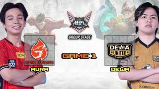 YAWI vs CHIP !! AURA vs DEWA UNITED GAME 1 MPL ID SEASON 13
