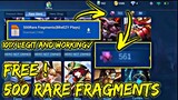 FREE RARE FRAGMENTS AND TRICKS TO FARM RARE FRAGMENTS 2021 - NEWEST PATCH MLBB 2021 LATEST PATCH.