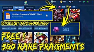 FREE RARE FRAGMENTS AND TRICKS TO FARM RARE FRAGMENTS 2021 - NEWEST PATCH MLBB 2021 LATEST PATCH.